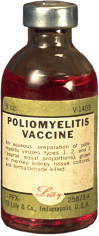 Salk Polio Vaccine medicine bottle