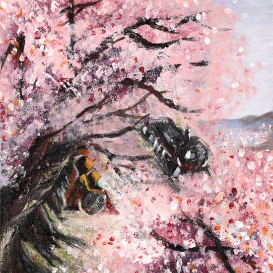 また、桜を見に行こうね。