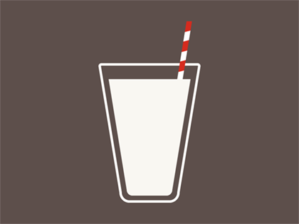 vaso de leche descremada